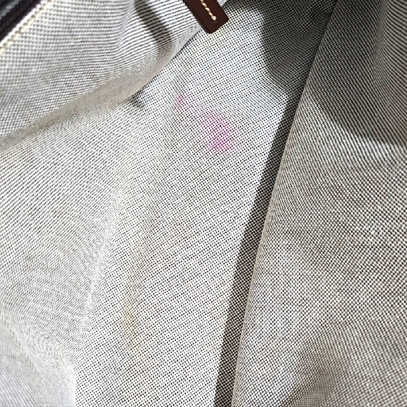 VINTAGE Dooney & Bourke Beige and Dark Brown Tote Large Capacity - Picture 10 of 17